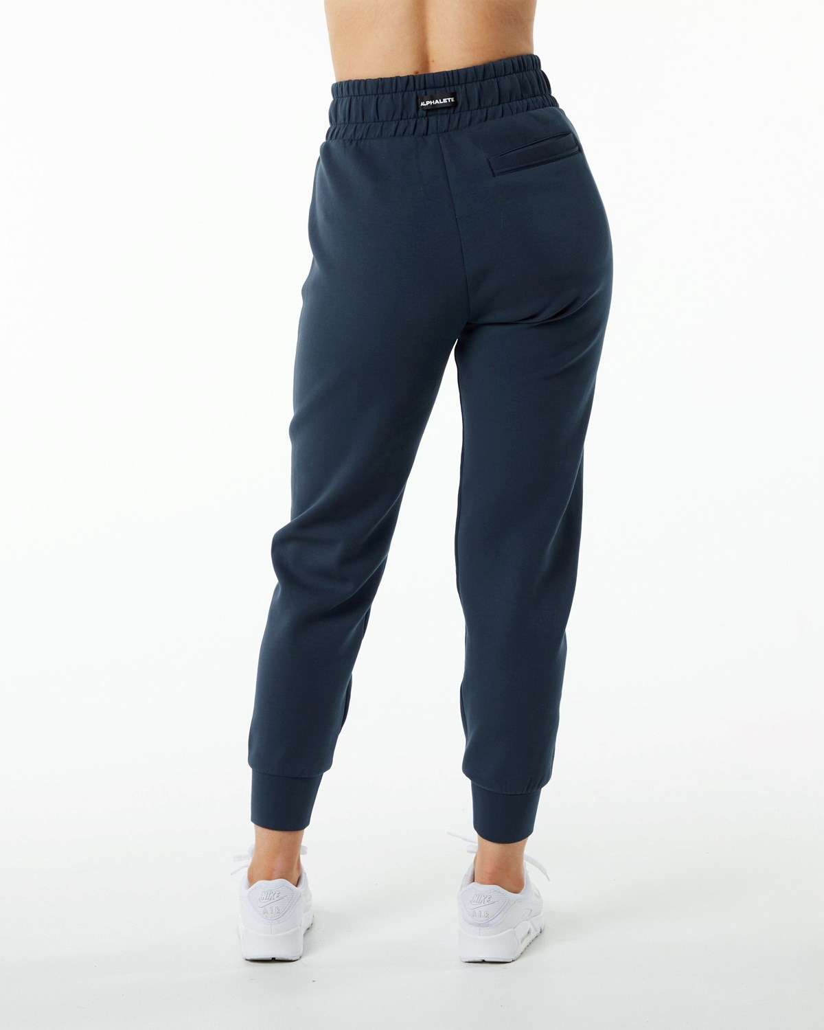 Harbor Navy Alphalete Interlock Knit Cuffed Jogger | MKITAC793