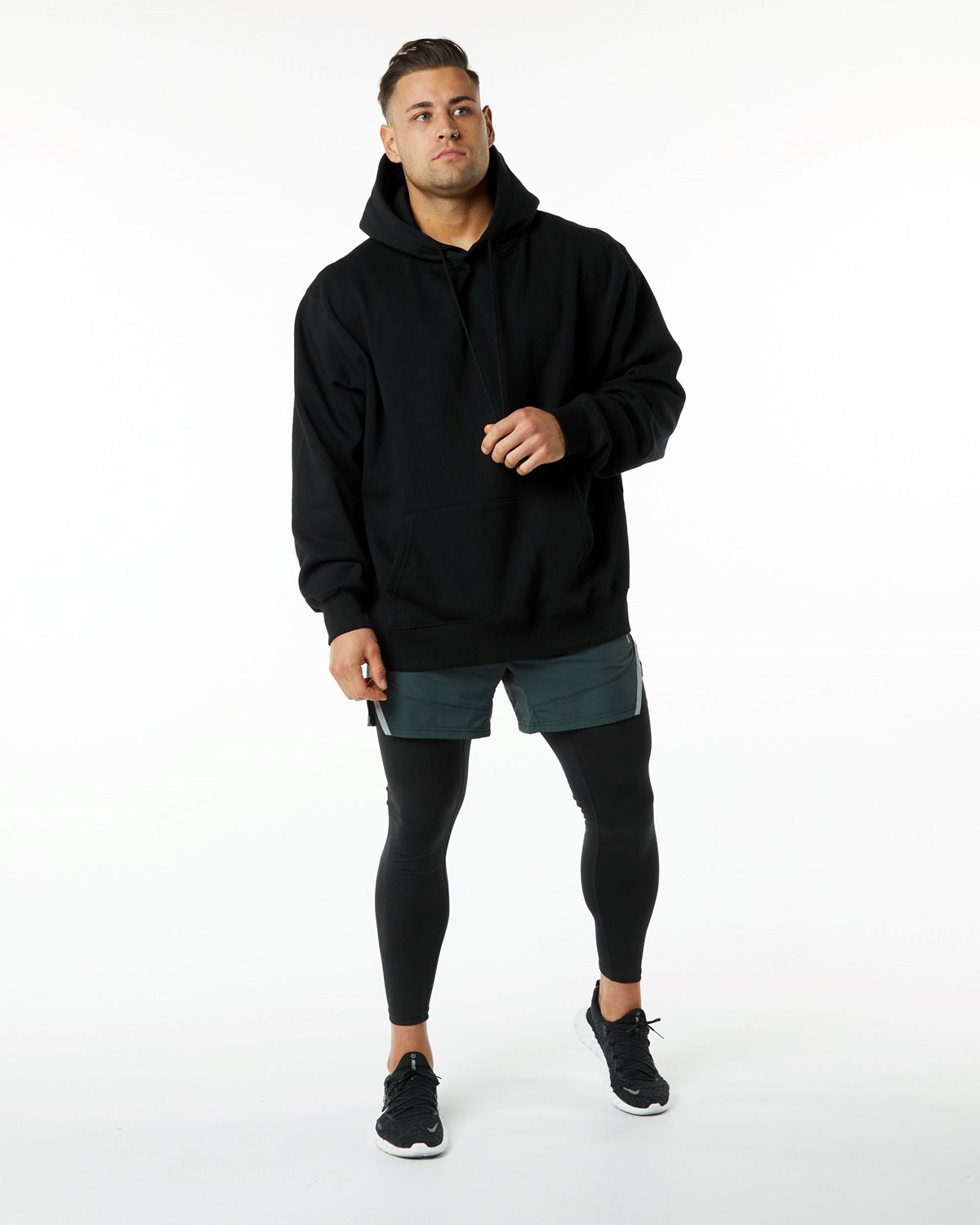 Hunter Green Alphalete Compression Lined Woven Training Short | DLTXKB310