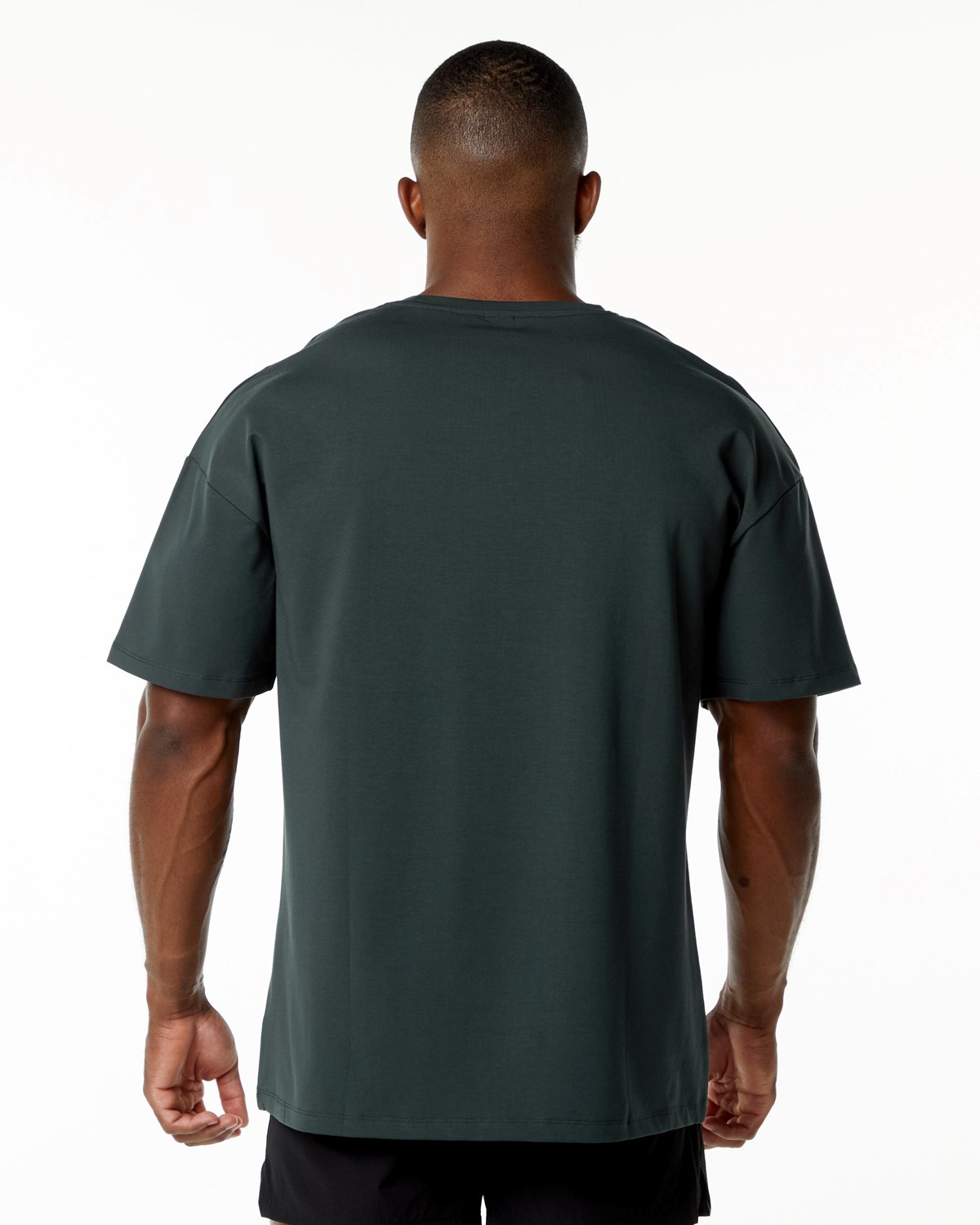 Hunter Green Alphalete Drop Shoulder Tee | WDRABU831