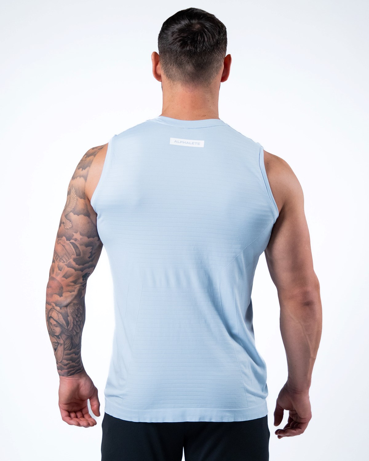 Ice Blue Alphalete High Performance Seamless Tank | AVRXOI196