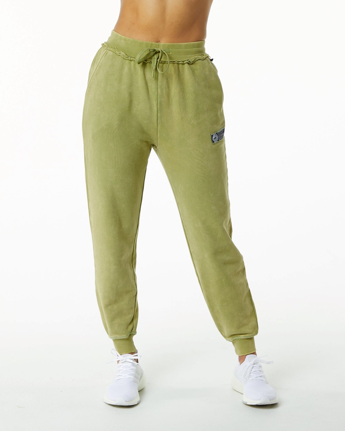 Jade Green Alphalete Heavyweight Washed Terry Jogger | HQEDXN362