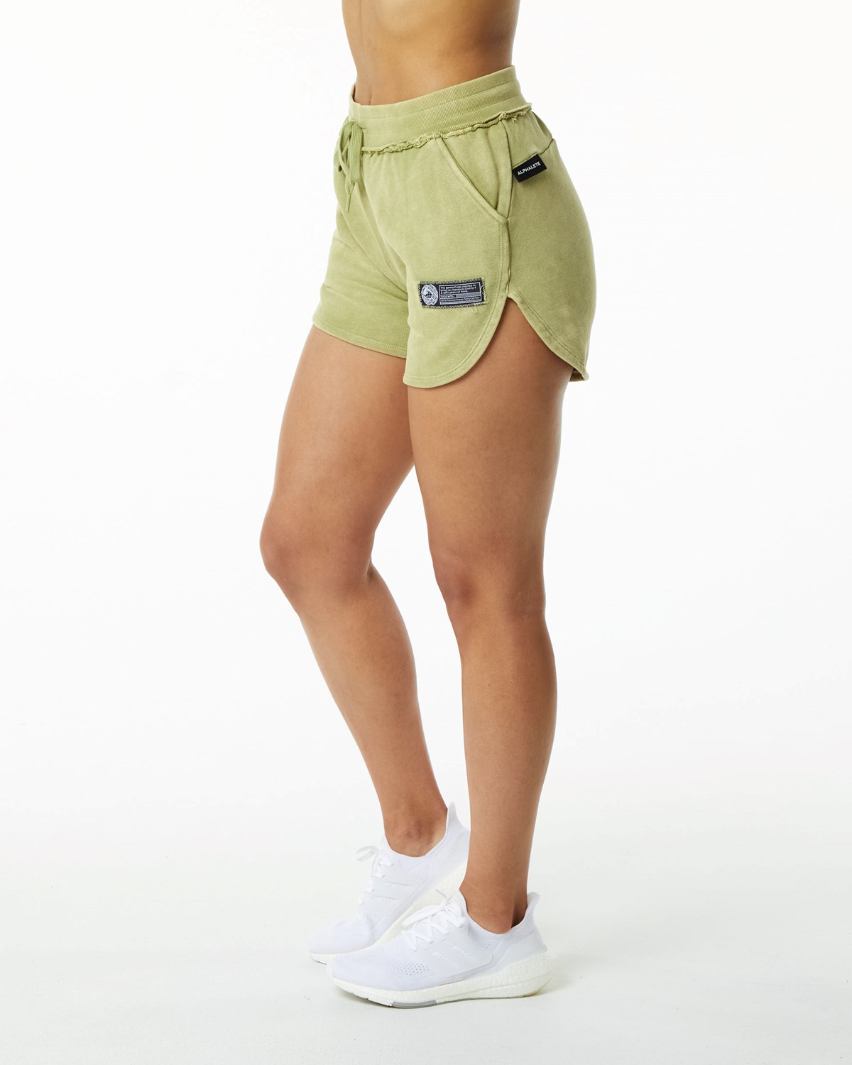 Jade Green Alphalete Heavyweight Washed Terry Short | QAUTIP498