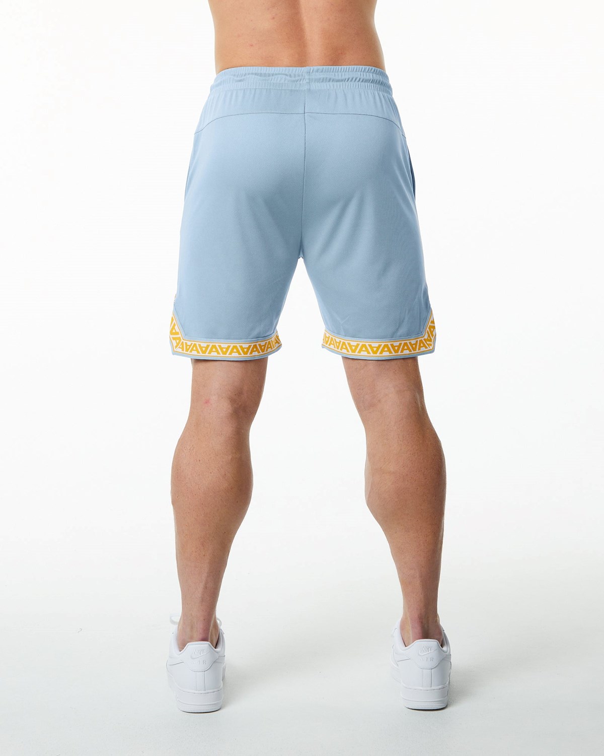 Light Blue Alphalete Jersey Knit Short | ROYFVL326