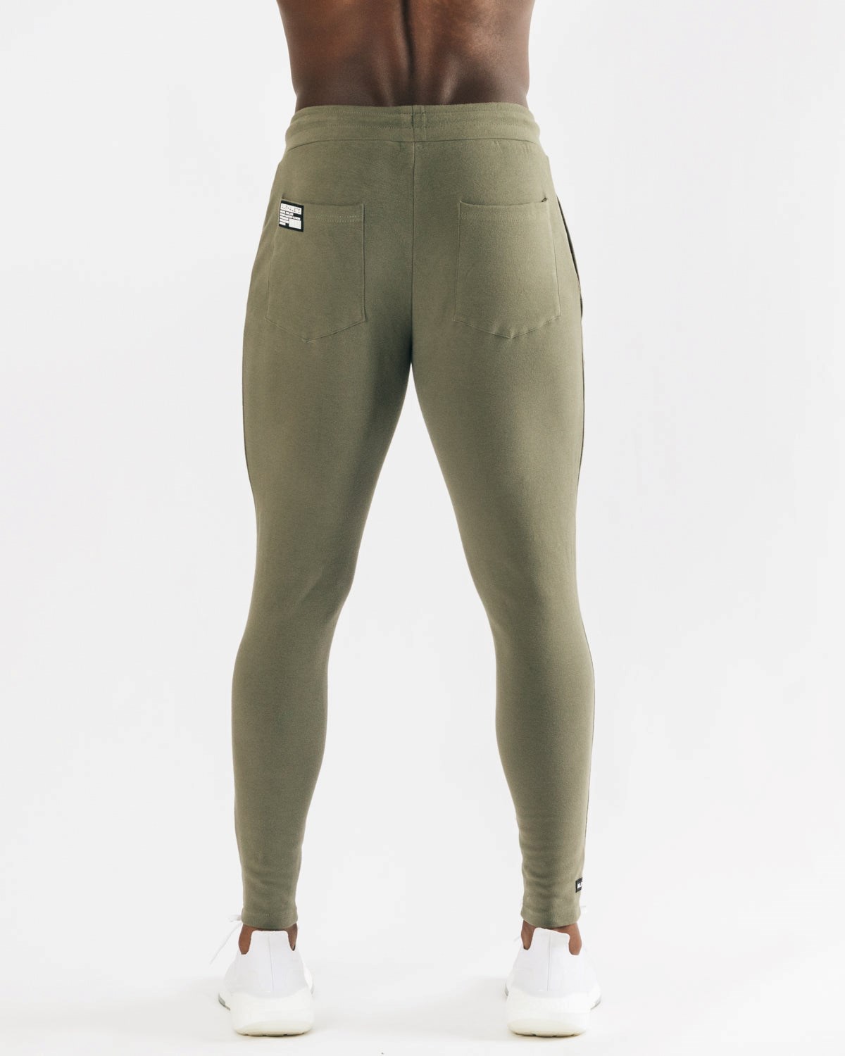 Light Olive Alphalete Fitted Single-Brushed 30