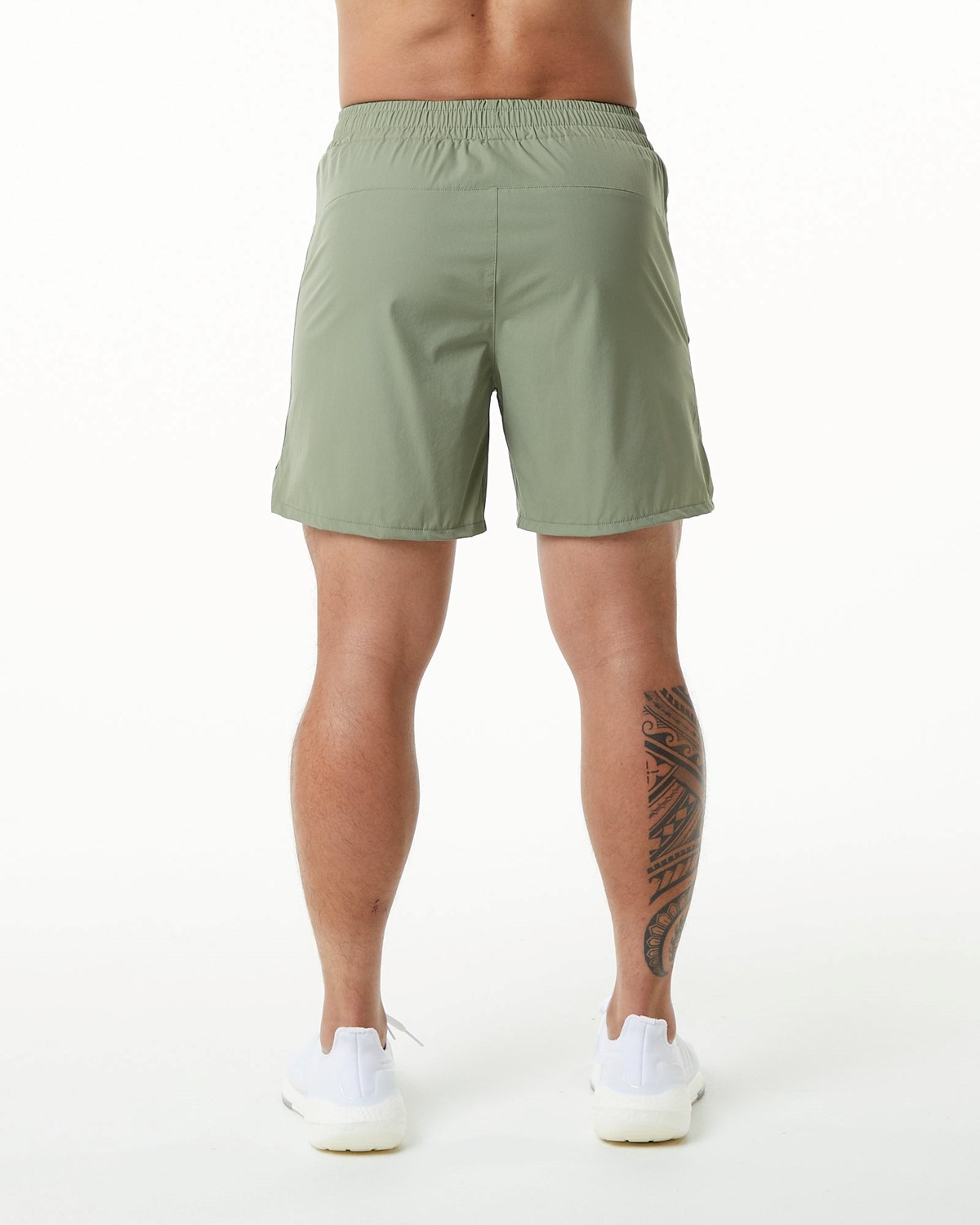 Light Olive Alphalete Woven 4-Way Stretch 5