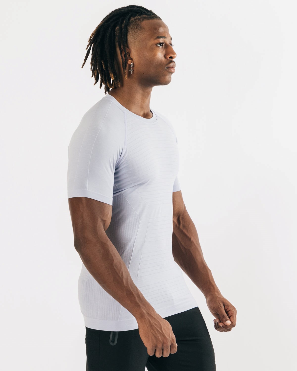 Light Purple Alphalete High Performance Seamless Short Sleeve Tee | SCRAUV680