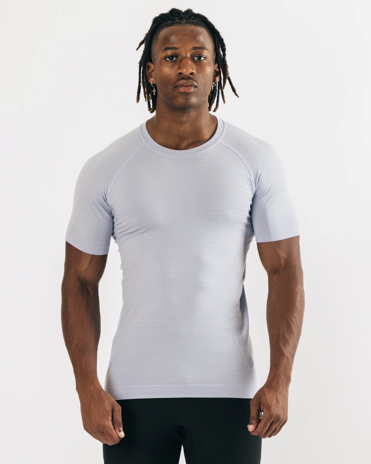 Light Purple Alphalete High Performance Seamless Short Sleeve Tee | SCRAUV680