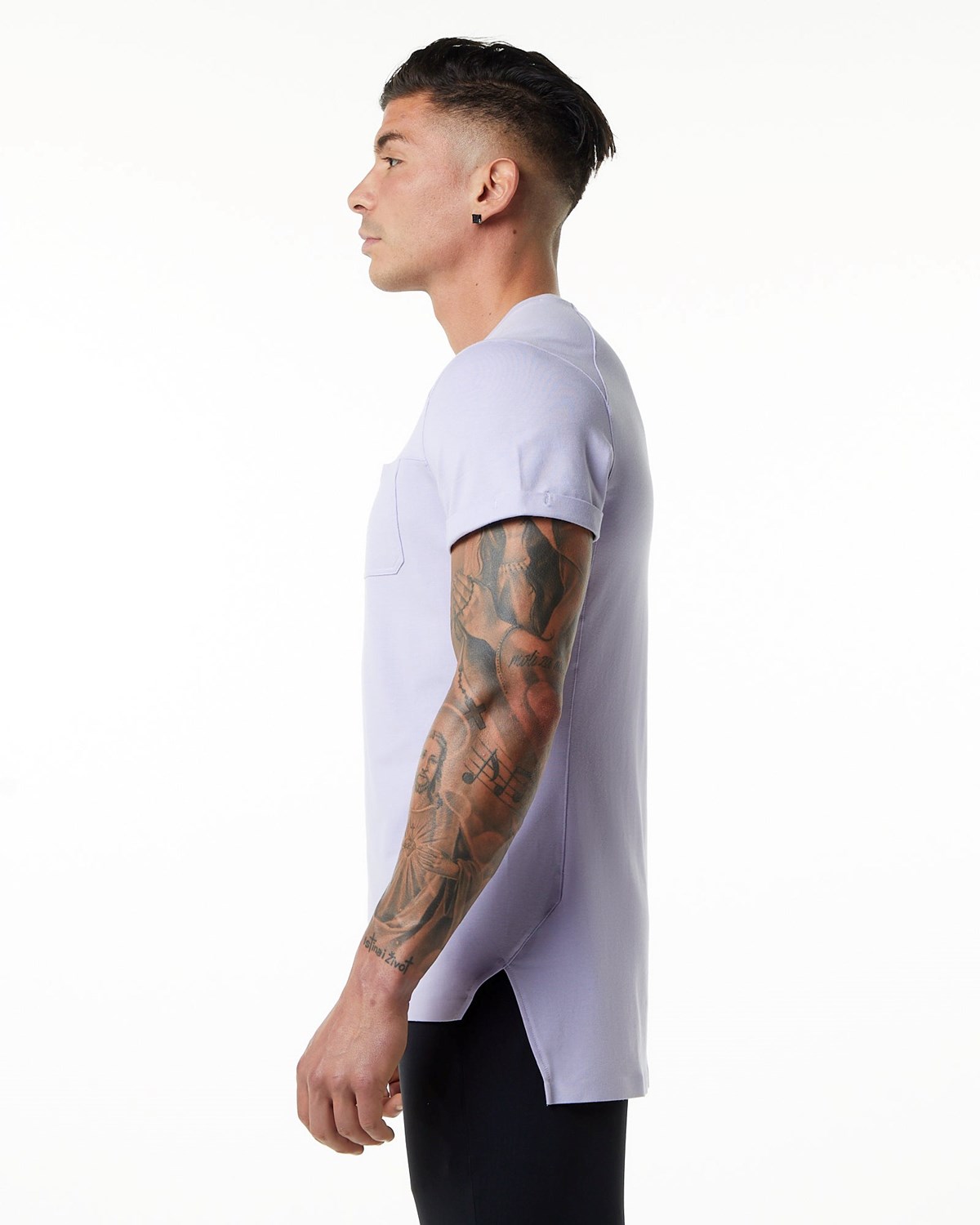 Lilac Haze Alphalete Premium Short Sleeve Pocket Tee | YFBOPI387