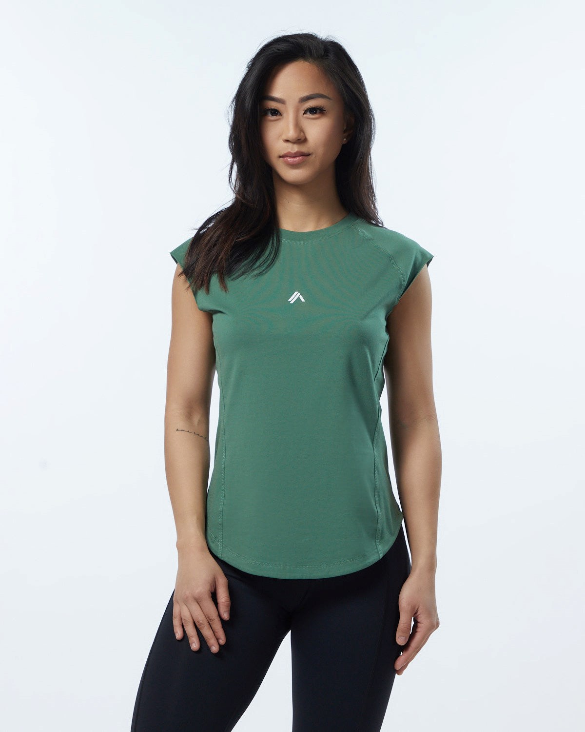 Luxury Green Alphalete High Performance Short Sleeve Tee | RMUWXF327