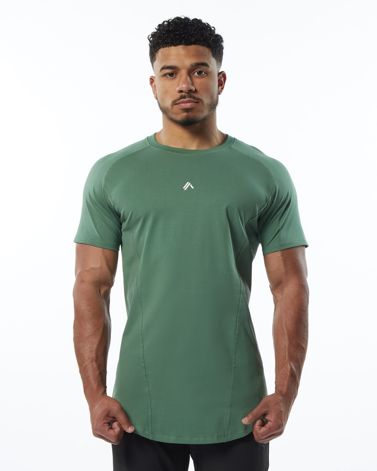 Luxury Green Alphalete High Performance Tee | YBPQKJ570