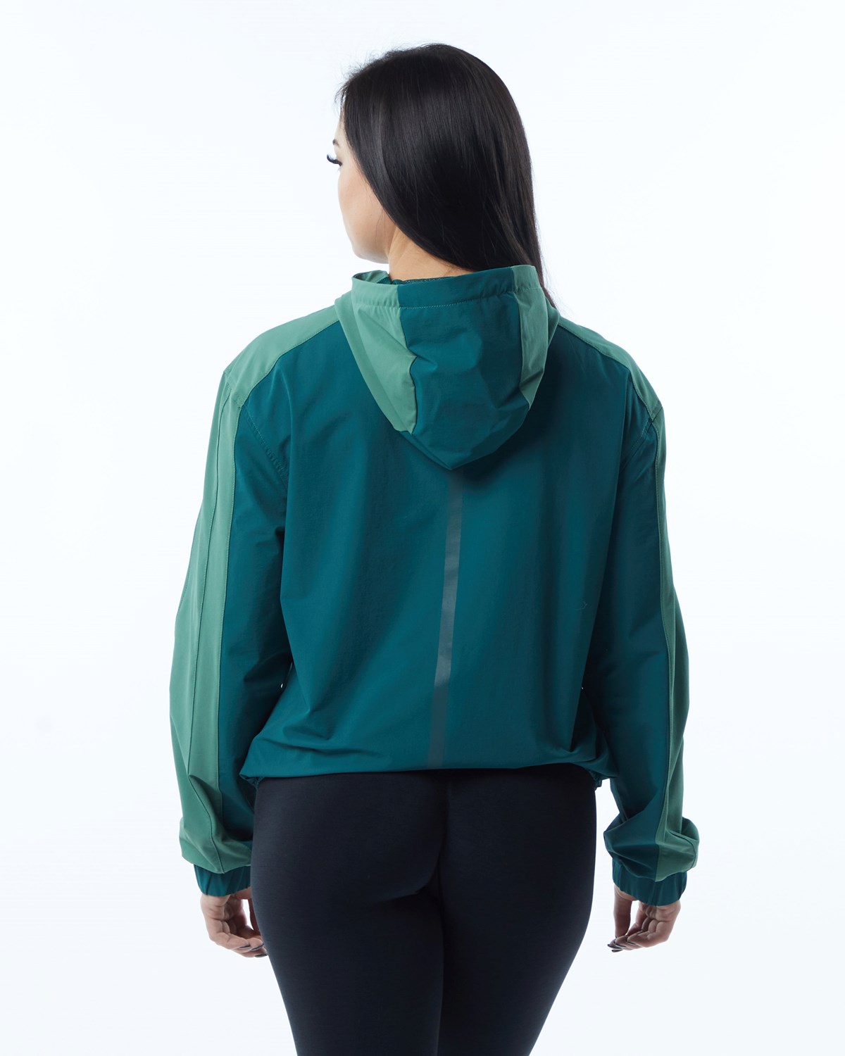 Luxury Green Alphalete Woven Performance Jacket | RKIPMO072