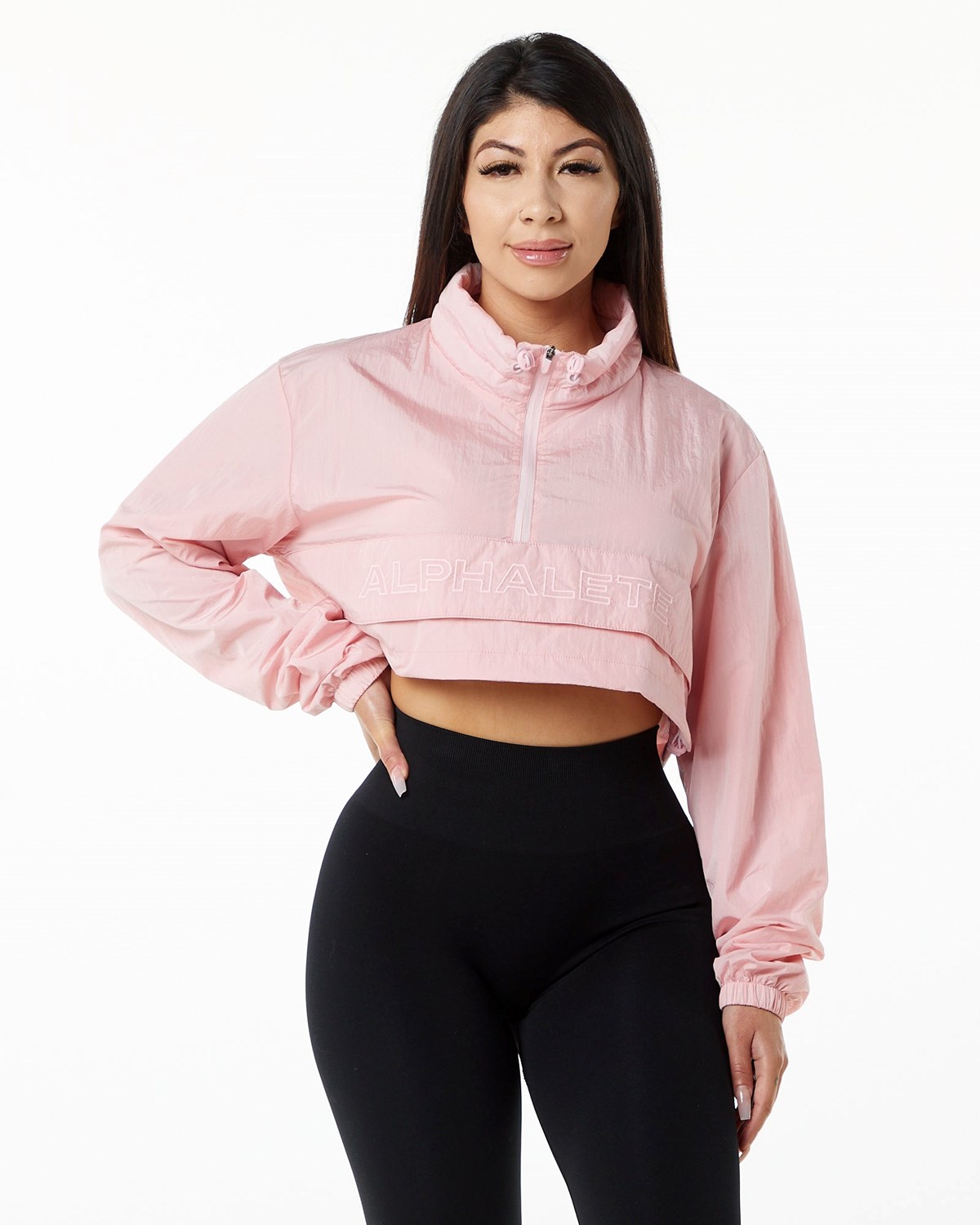 Mauve Alphalete All-Purpose Crop Jacket | IJUXPK176