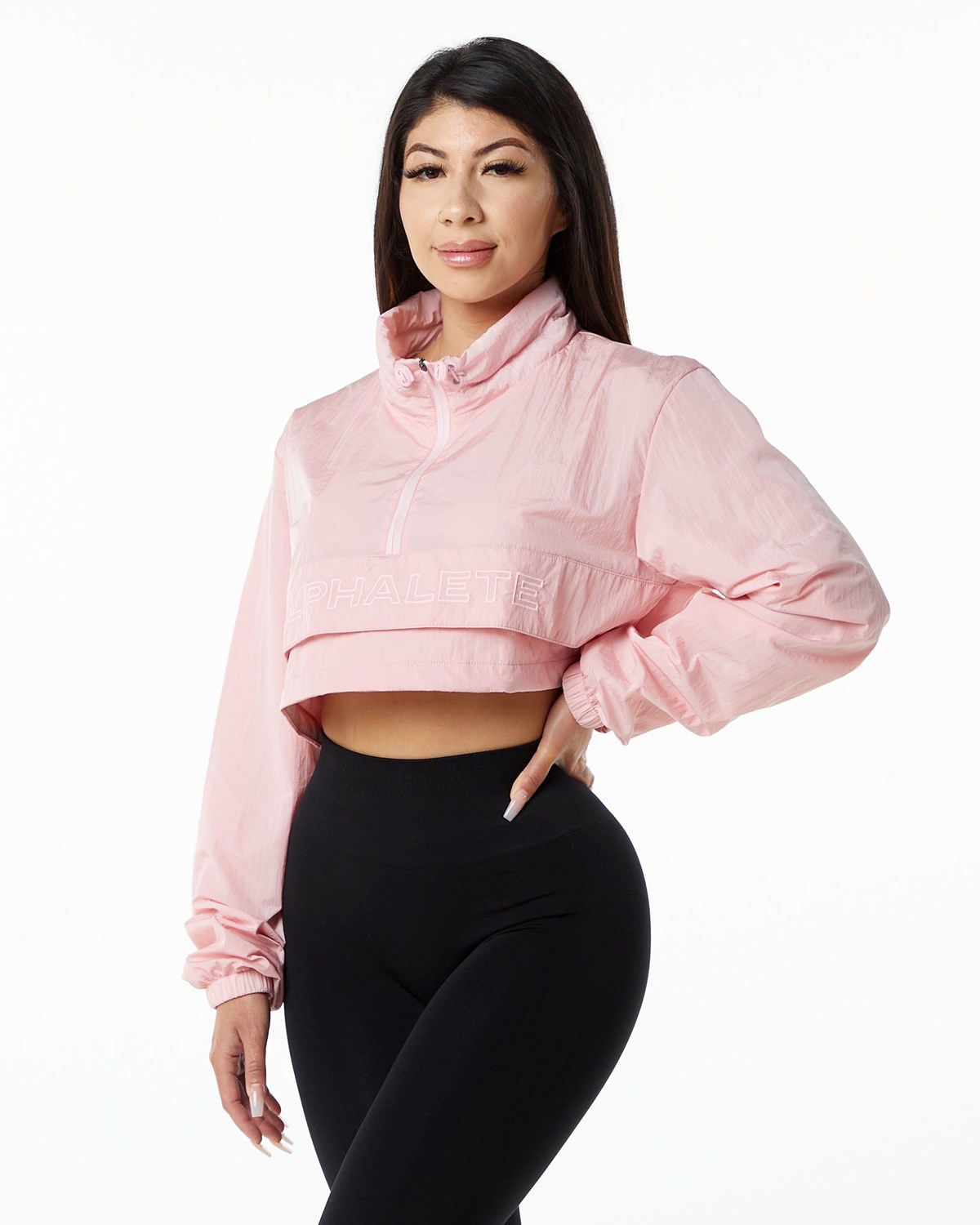 Mauve Alphalete All-Purpose Crop Jacket | IJUXPK176