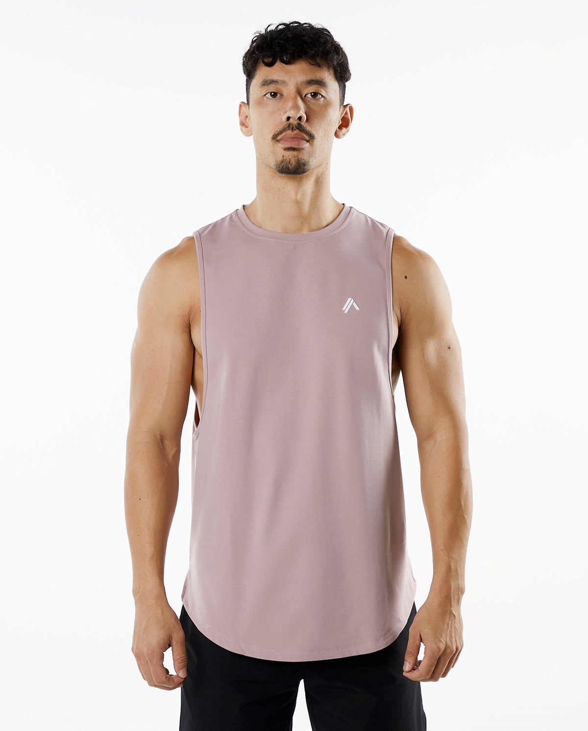 Mauve Alphalete Fitted Performance Tank | GJSIVA580