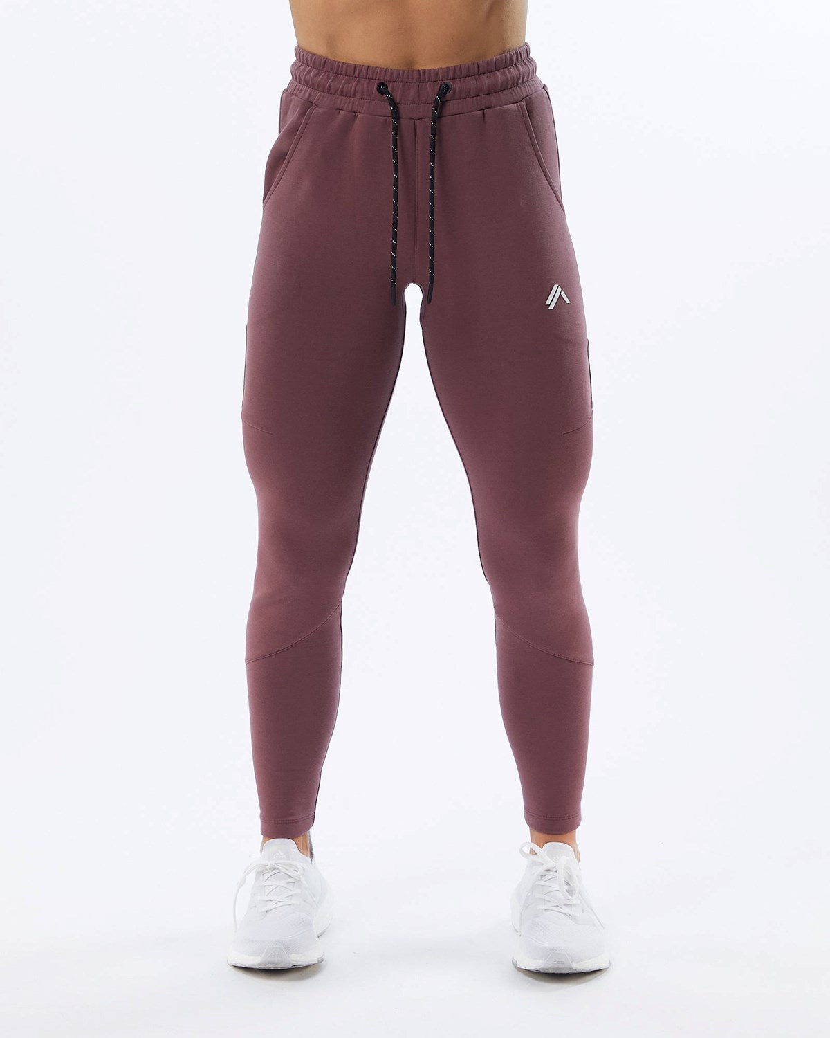 Mauve Alphalete Interlock Knit Zip Jogger | PHVSAJ978