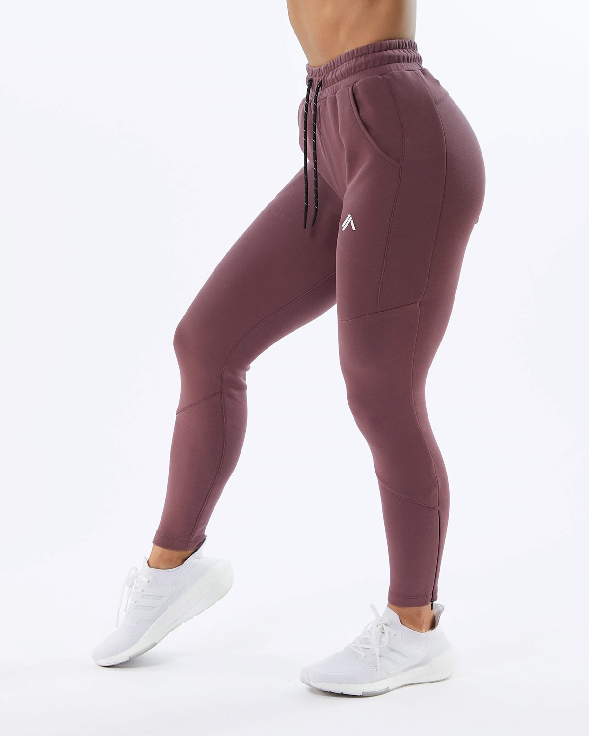 Mauve Alphalete Interlock Knit Zip Jogger | PHVSAJ978