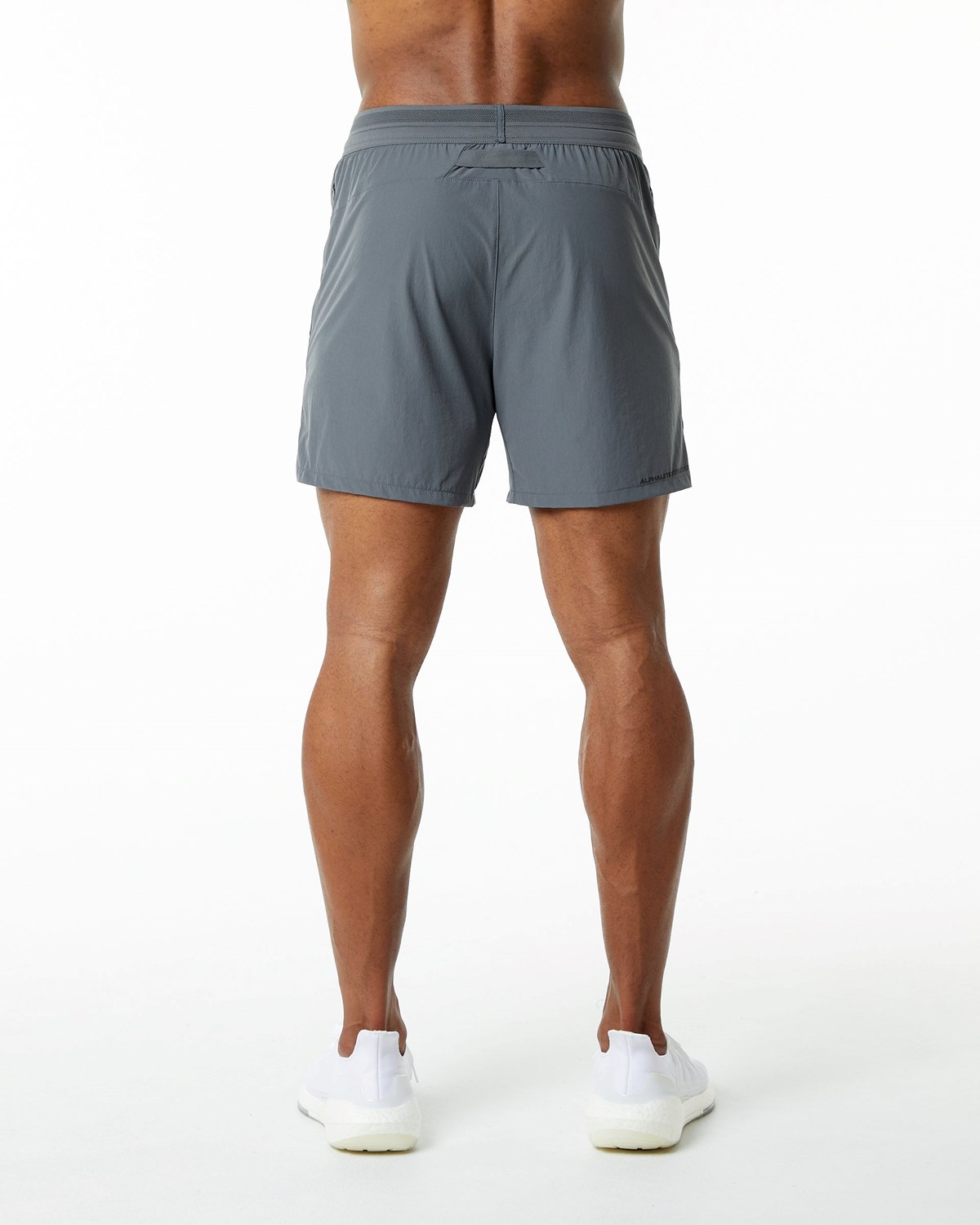 Medium Grey Alphalete Woven Training Short | YNLBDX590