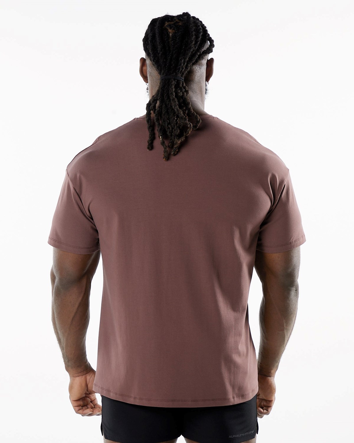 Merlot Alphalete Drop Shoulder Tee | APCEYR852