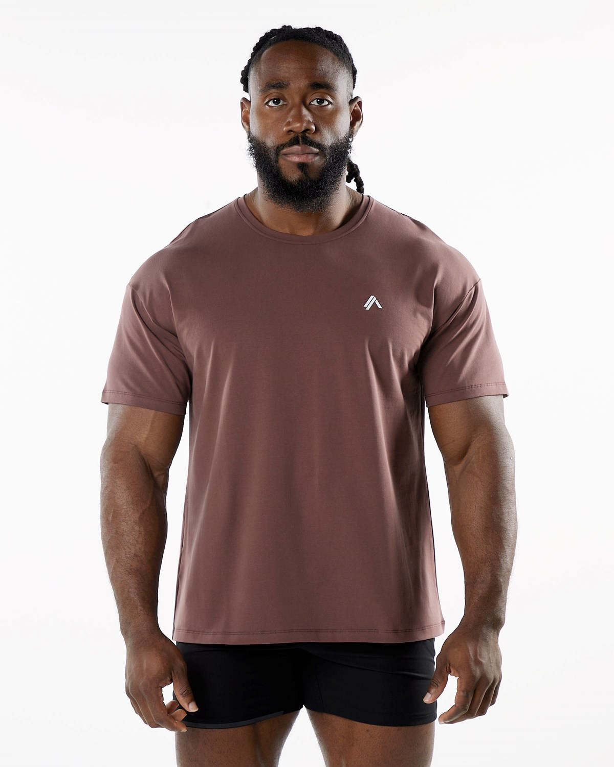 Merlot Alphalete Drop Shoulder Tee | APCEYR852