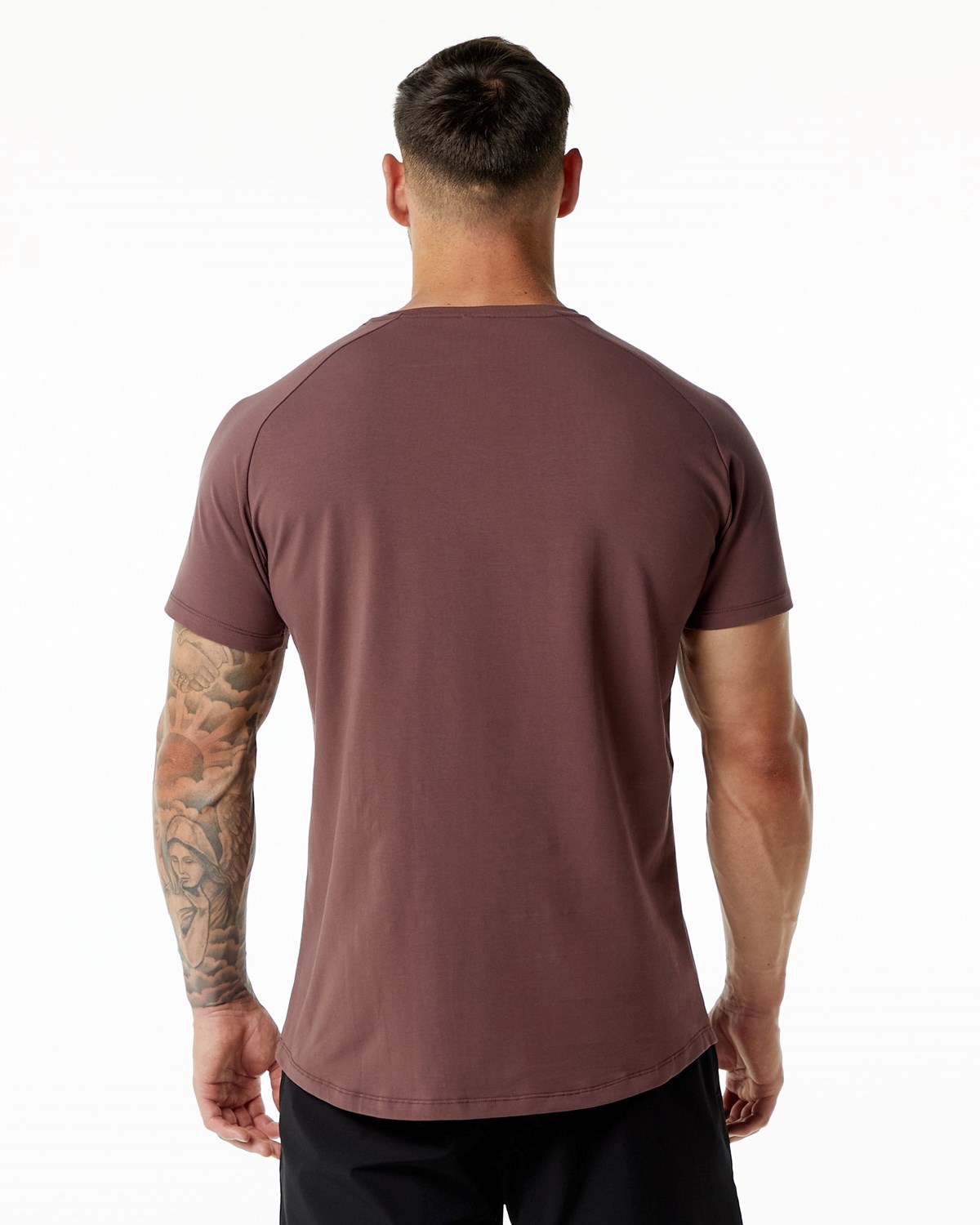 Merlot Alphalete Fitted Performance Short Sleeve | TIVXWJ408