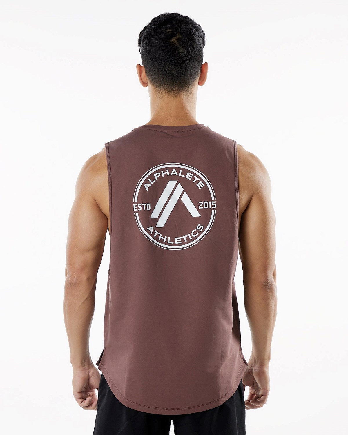 Merlot Alphalete Fitted Performance Tank | TJLGDQ549