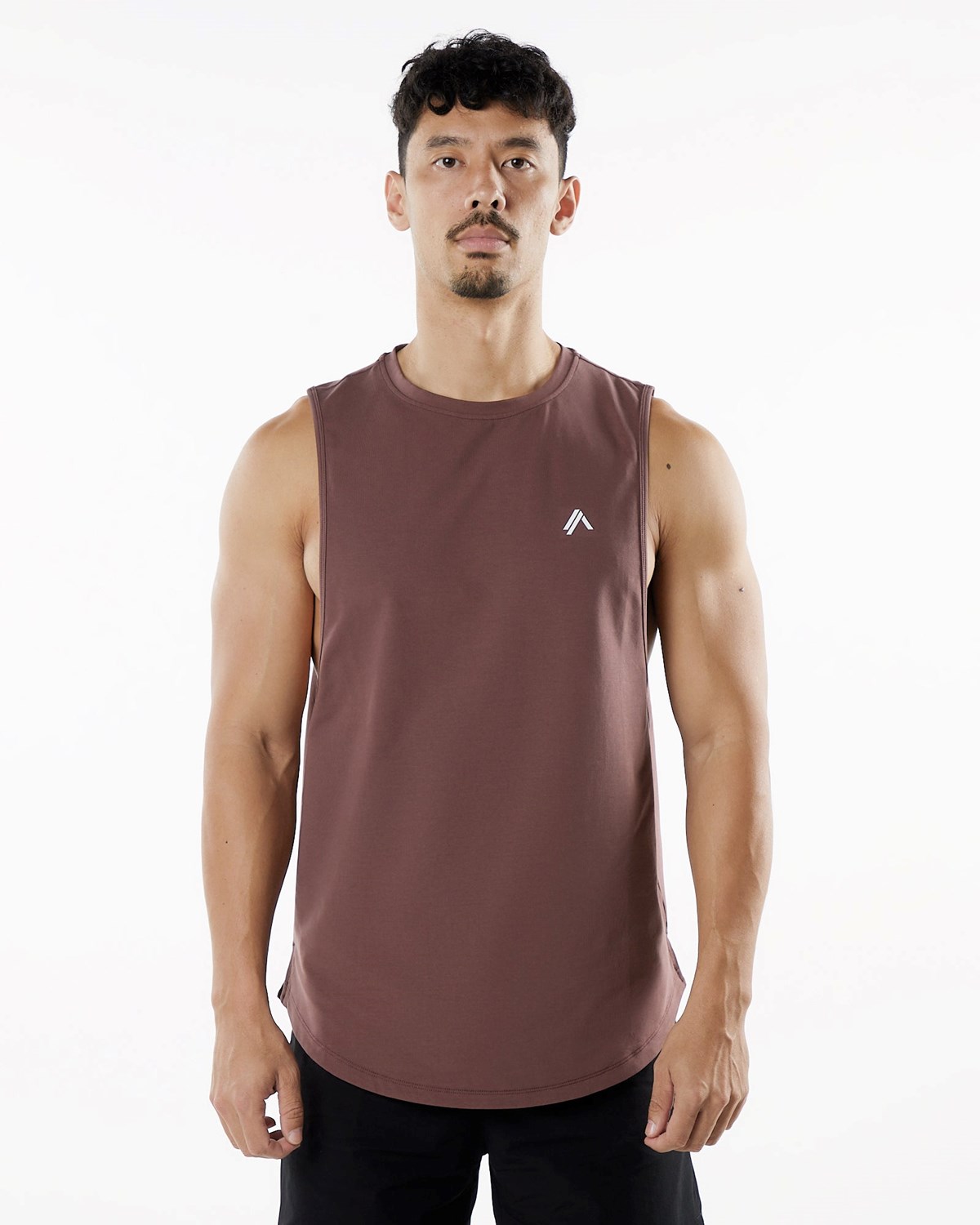 Merlot Alphalete Fitted Performance Tank | TJLGDQ549