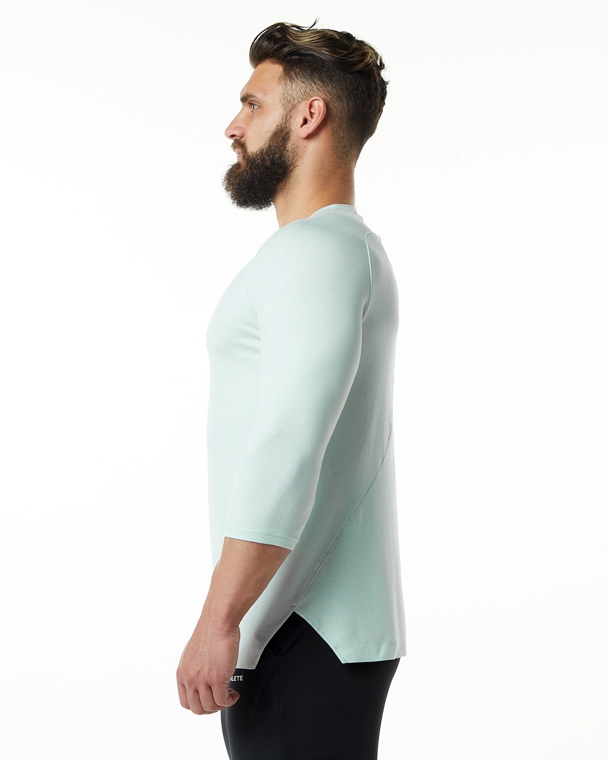 Mirage Blue Alphalete Premium 3/4 Sleeve Tee | JARXPO520