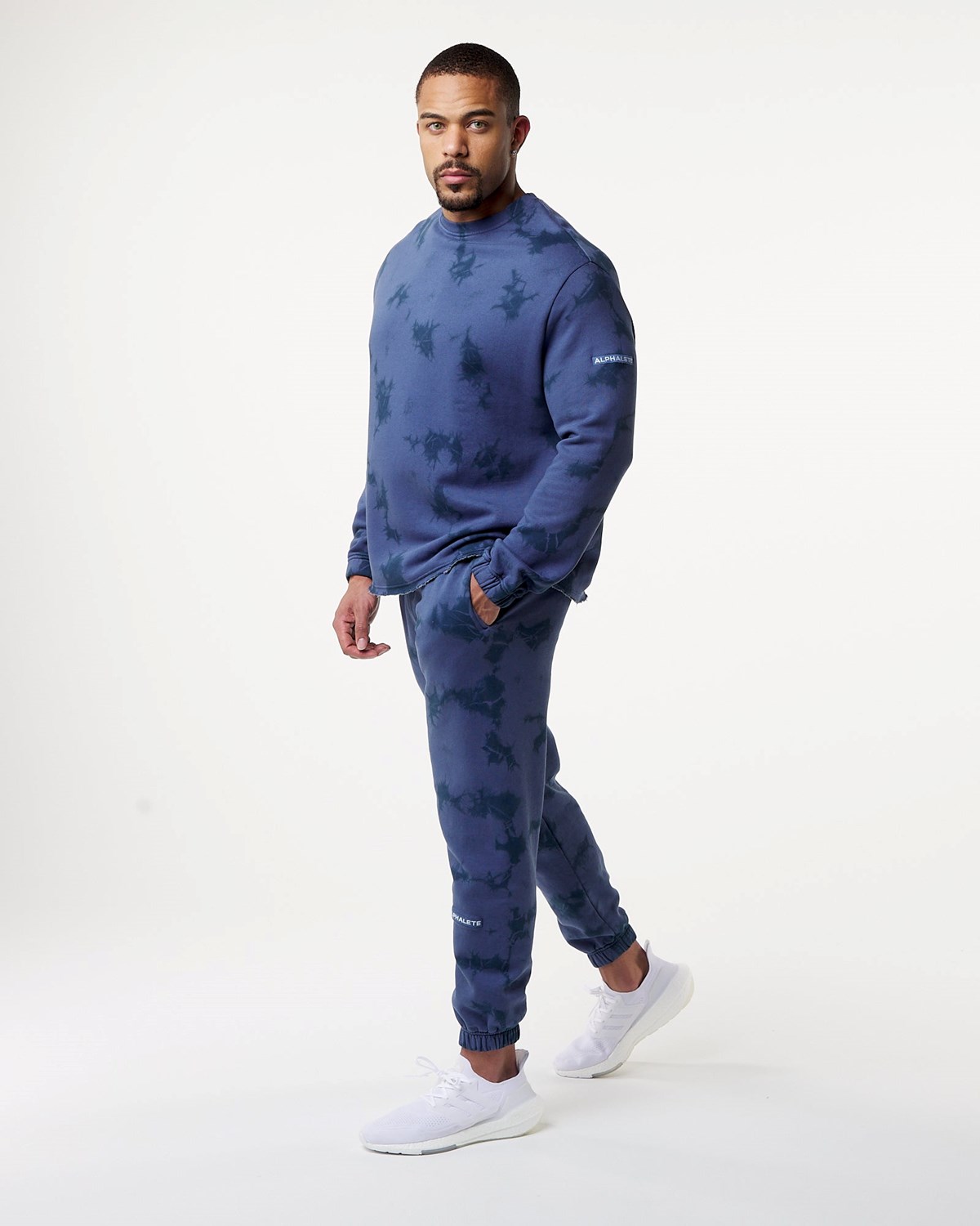 Moonlight Alphalete Washed Fleece Sweater | QGBEUH194