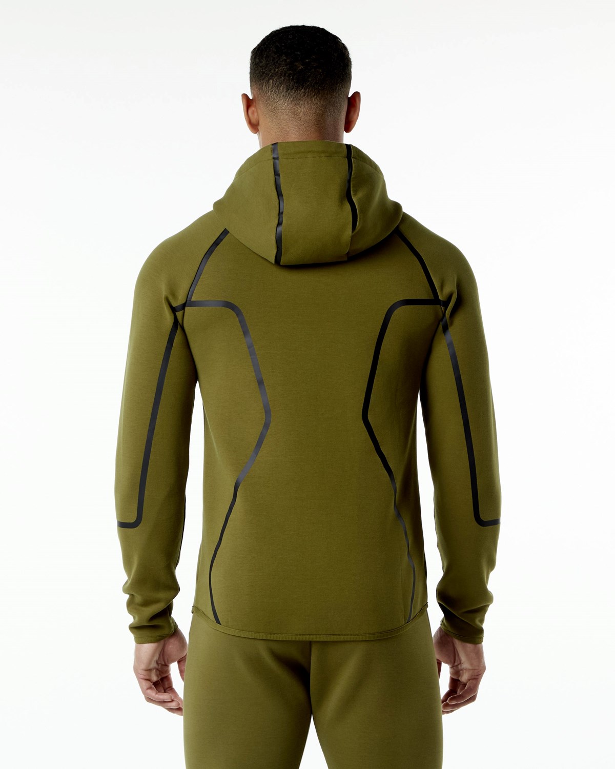 Moss Alphalete Interlock Knit Full-Zip Hoodie | NTRJIA843