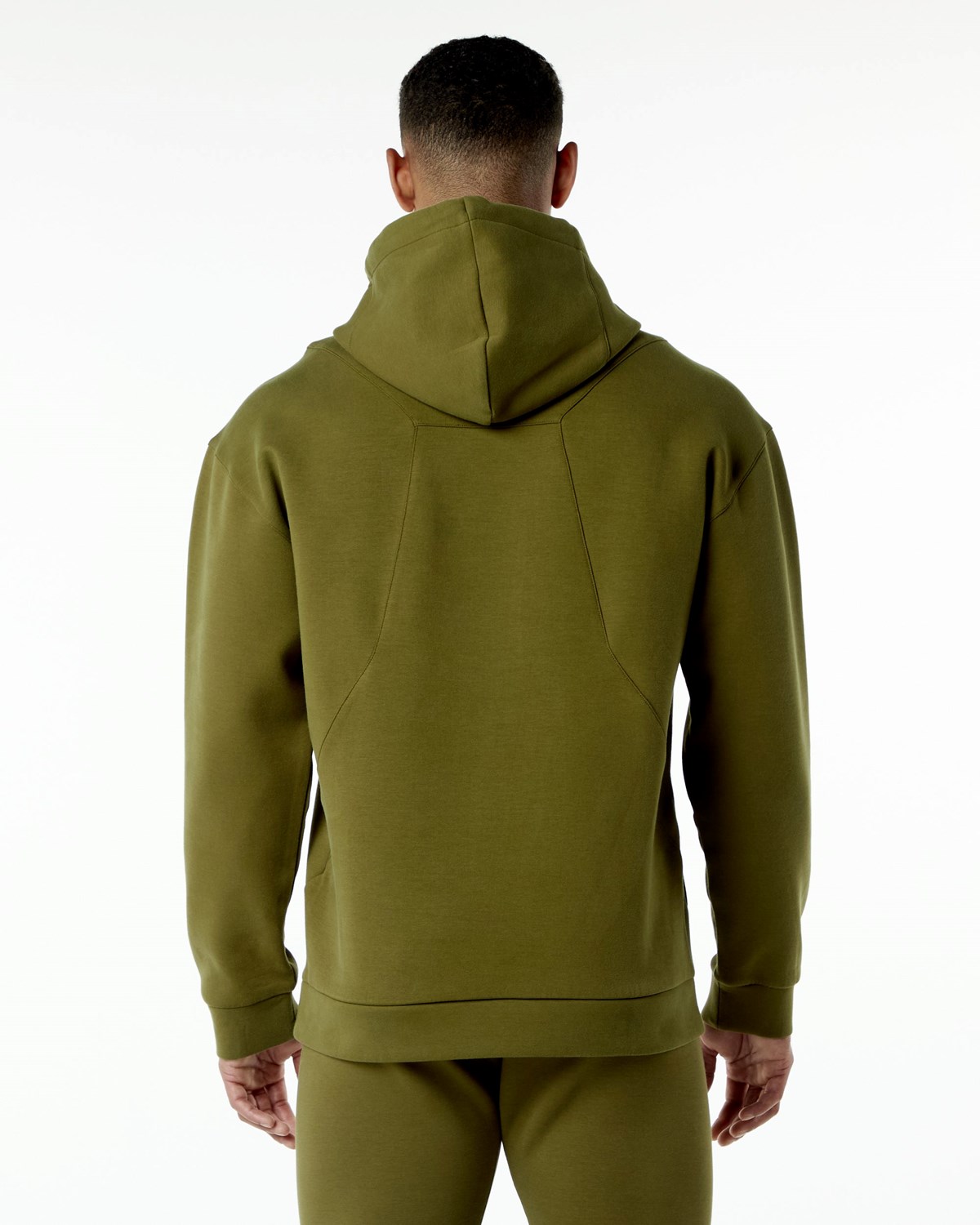 Moss Alphalete Relaxed Interlock Knit Hoodie | GMLINR165