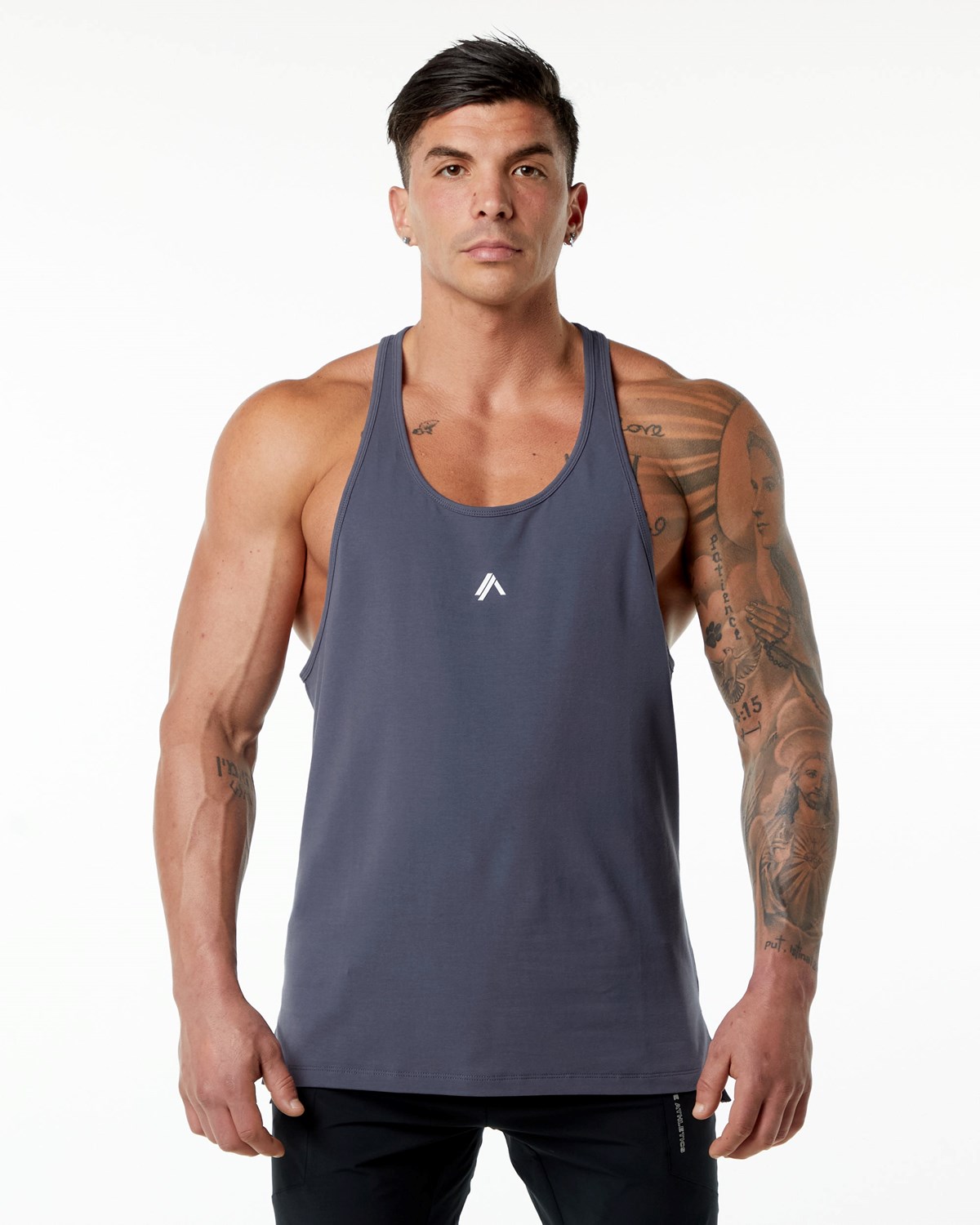 Muted Purple Alphalete Stepped Hem Stringer | MXTCWD089