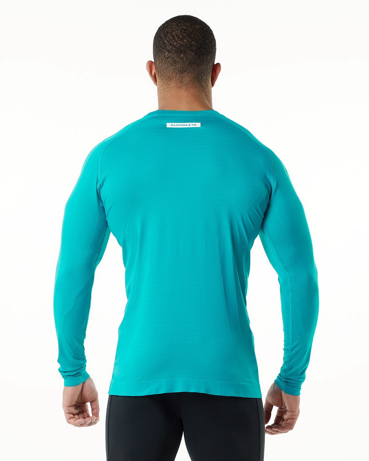 Ocean Alphalete High Performance Seamless Long Sleeve Tee | BOLIKR369