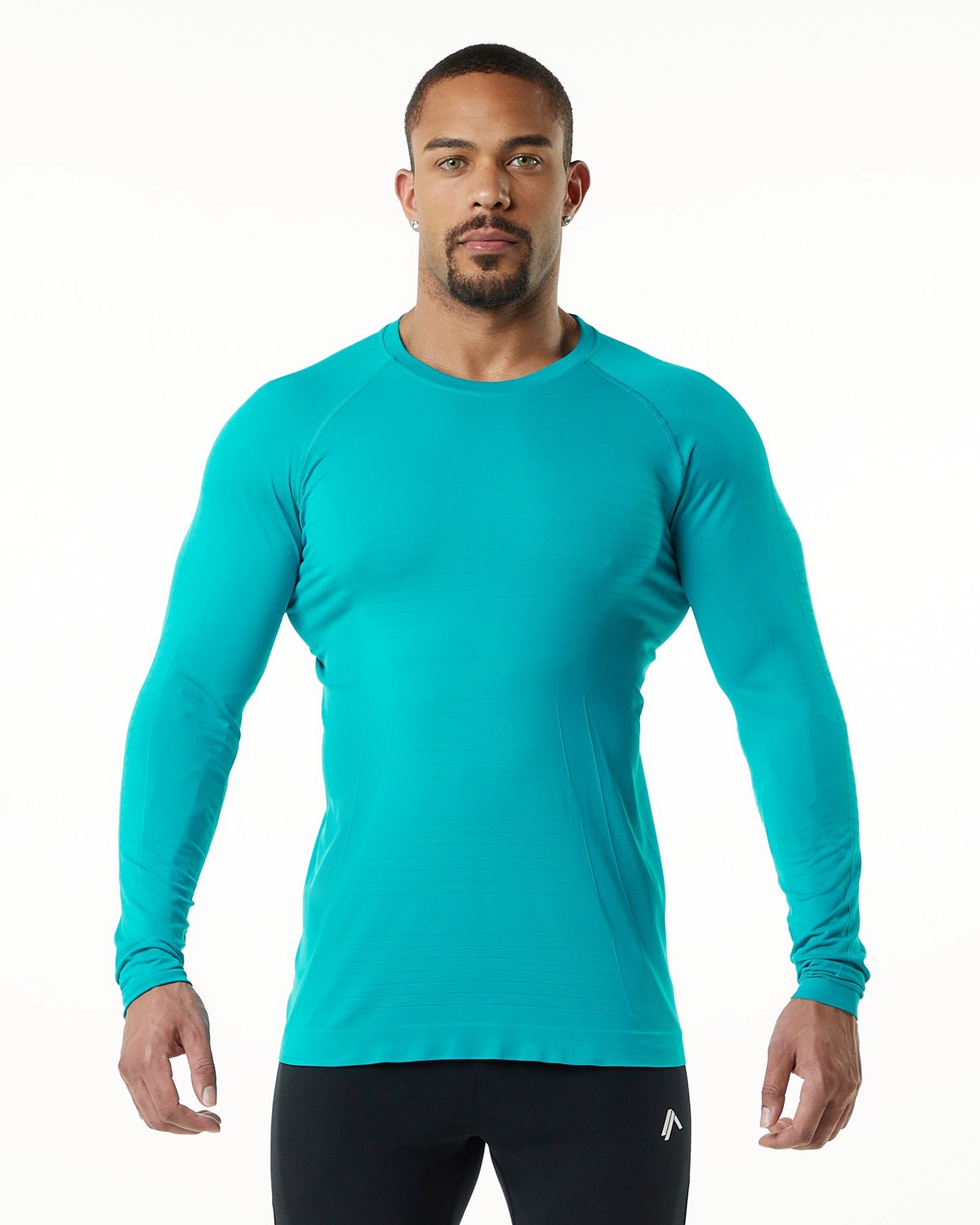 Ocean Alphalete High Performance Seamless Long Sleeve Tee | BOLIKR369