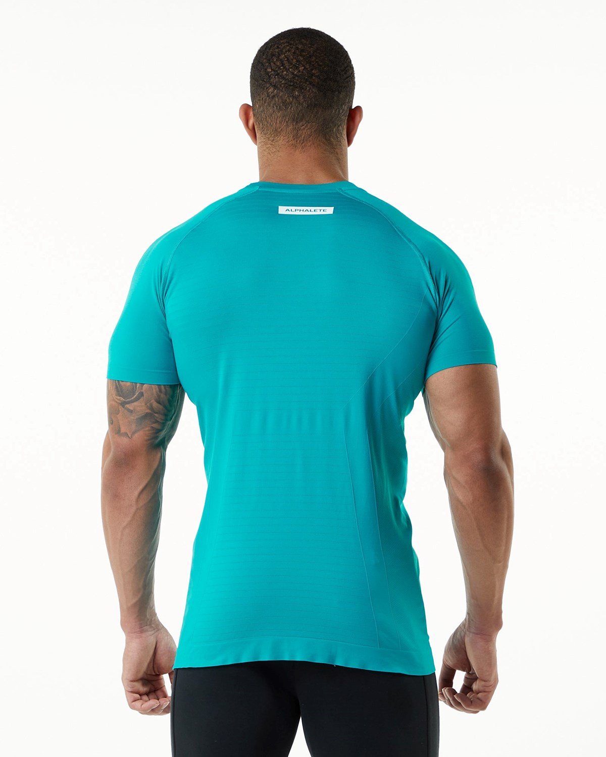 Ocean Alphalete High Performance Seamless Short Sleeve Tee | CKSOIU846