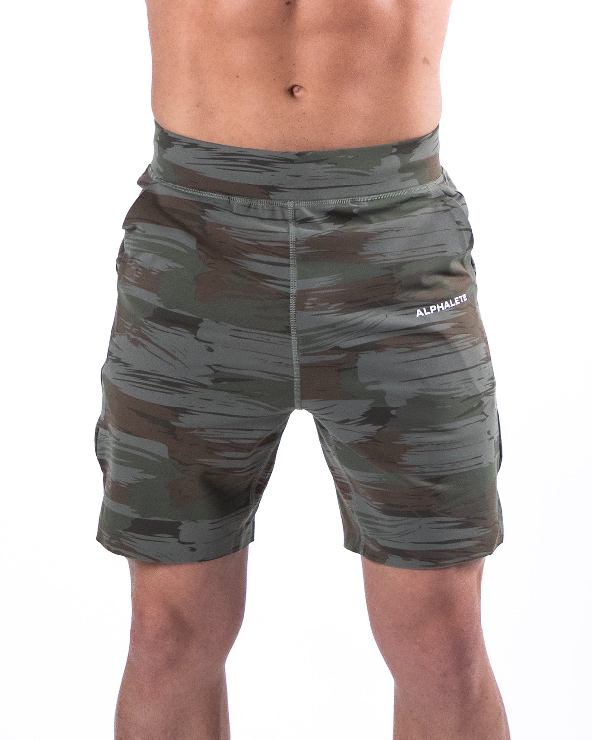 Olive Canvas Camo Alphalete 4-Way Stretch 8\