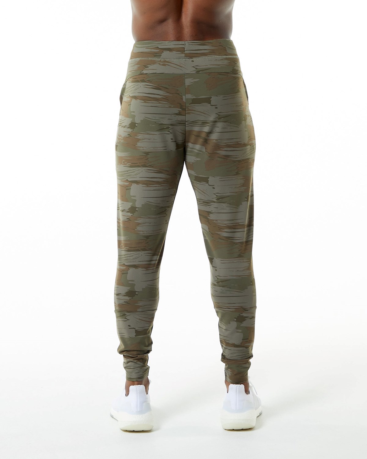 Olive Canvas Camo Alphalete 4-Way Stretch Jogger | XBZSIY057