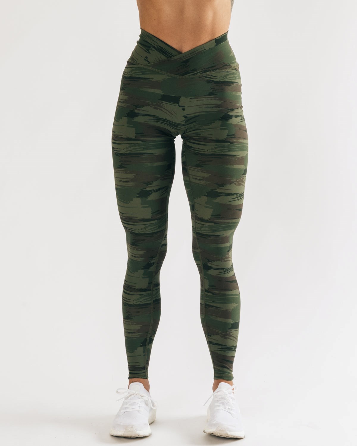 Olive Canvas Camo Alphalete All-Purpose Legging | QMFZKB450