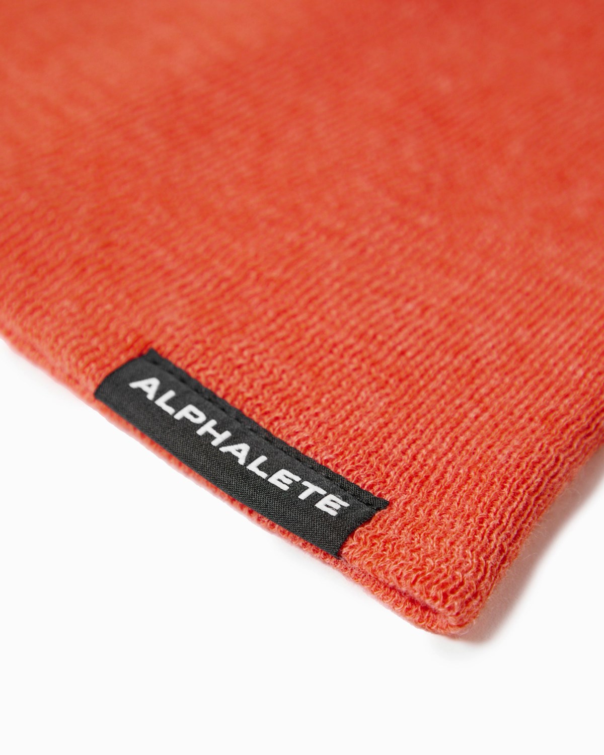 Orange Alphalete Cotton Knit Beanie | UZAGPM965