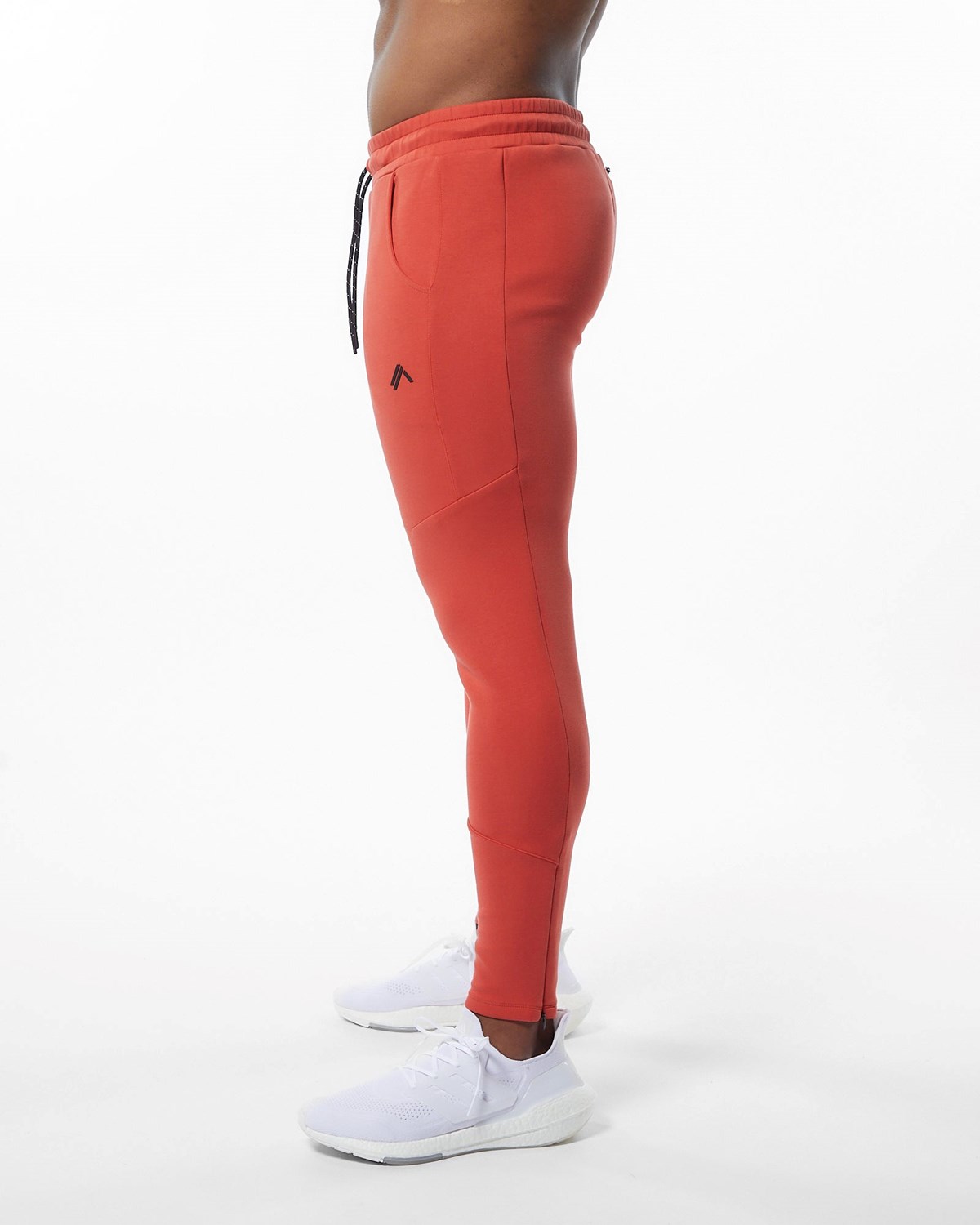 Orange Alphalete Interlock Knit Zip Jogger | RTKGWV583