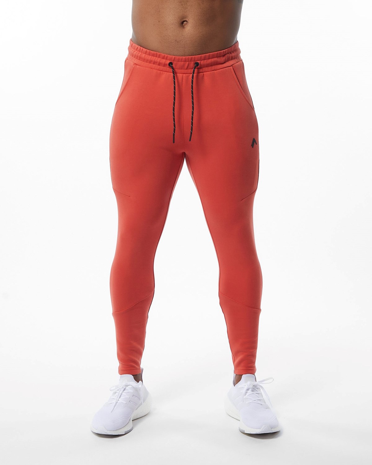 Orange Alphalete Interlock Knit Zip Jogger | RTKGWV583