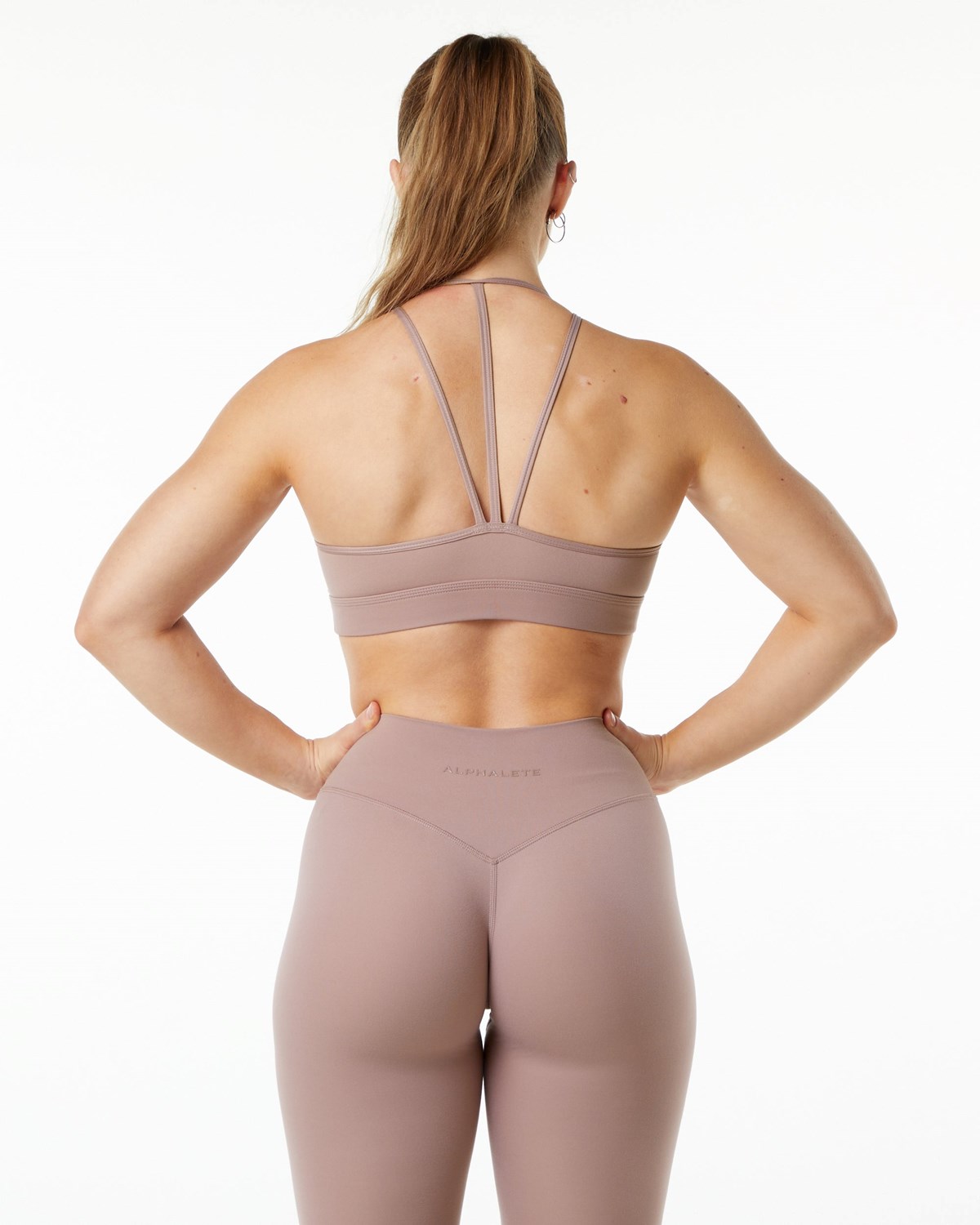 Passive Purple Alphalete Double Brushed Bra | QTRIBW950