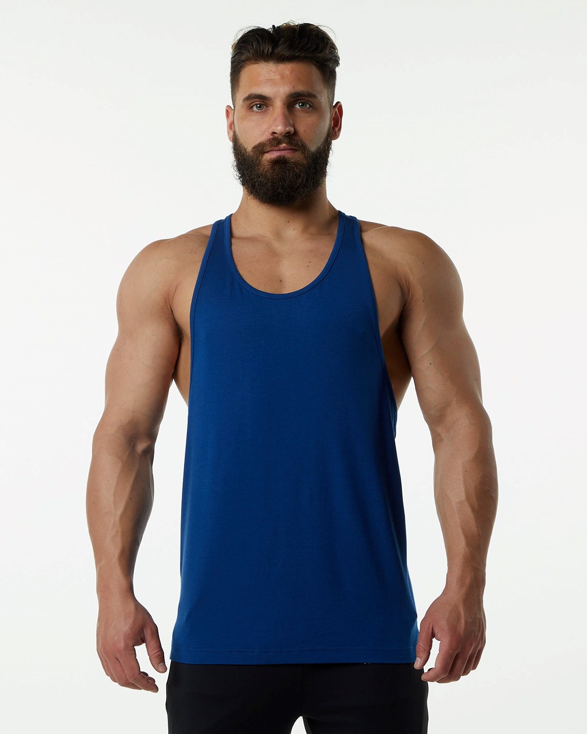 Persian Blue Alphalete Fitted Premium Stringer | UYWJCQ483