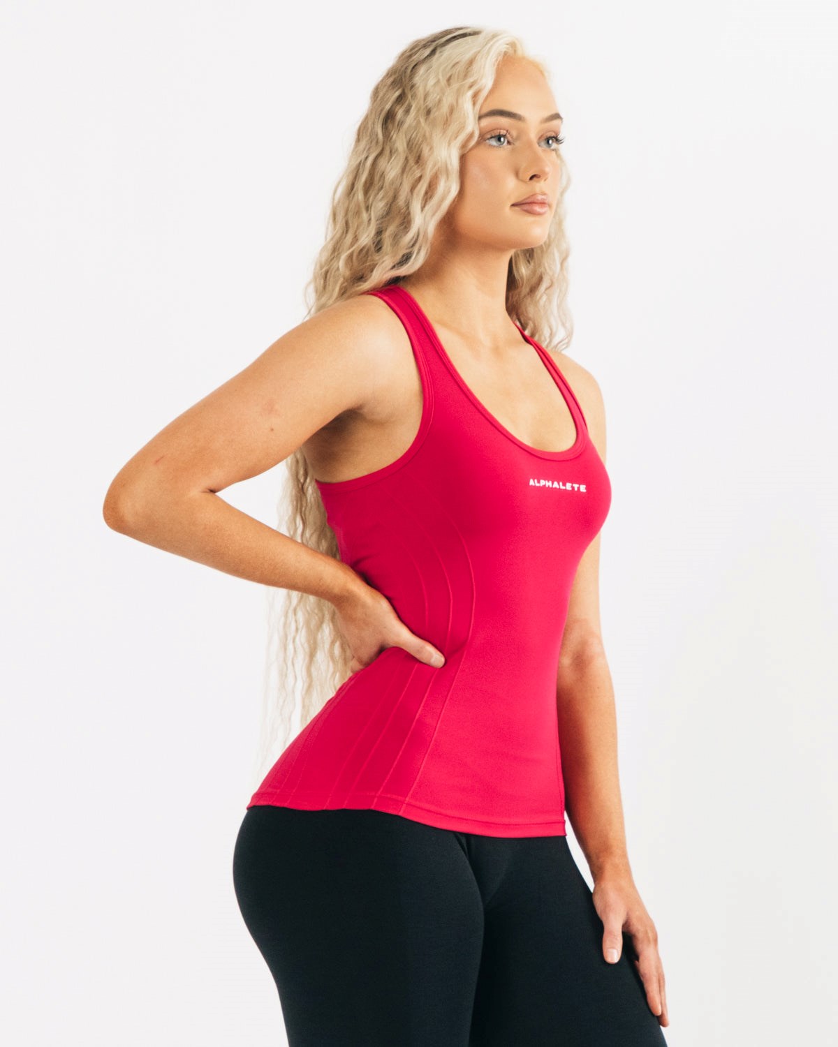 Pink Alphalete High Performance Seamless Tank | LHKBOG673