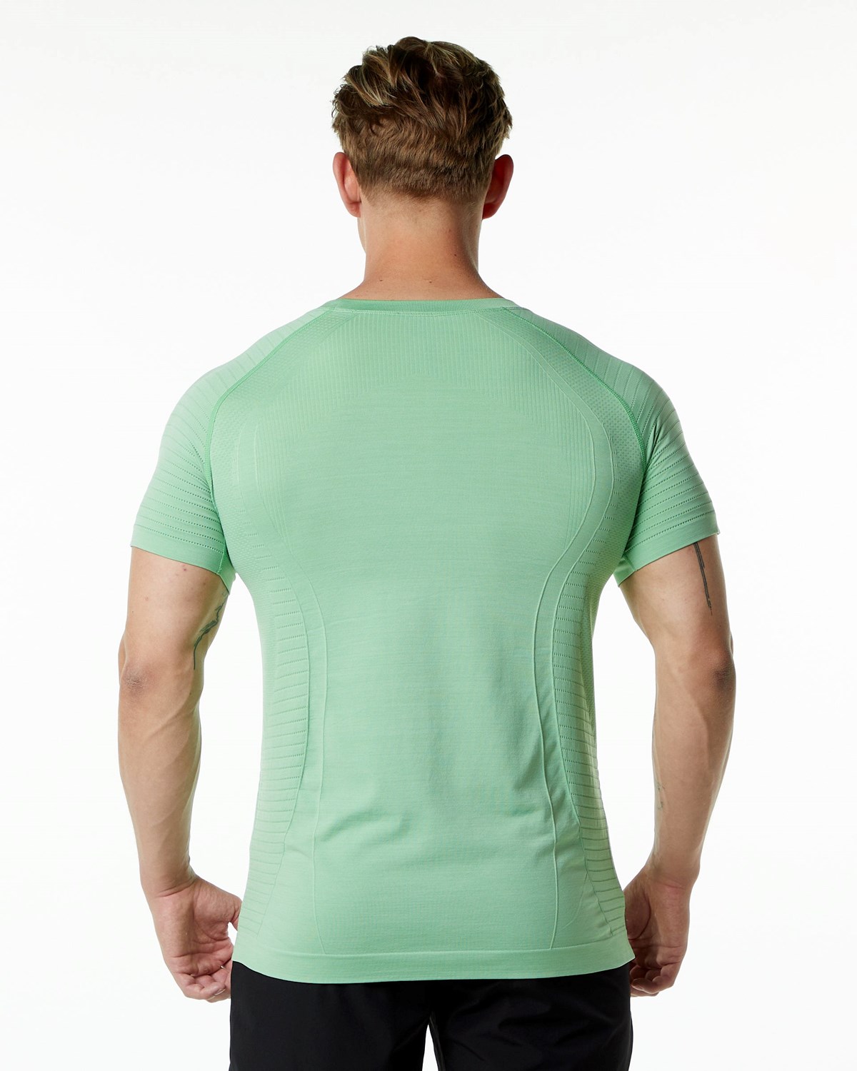 Pistachio Alphalete High Performance Seamless Short Sleeve Tee | KPNJUM124