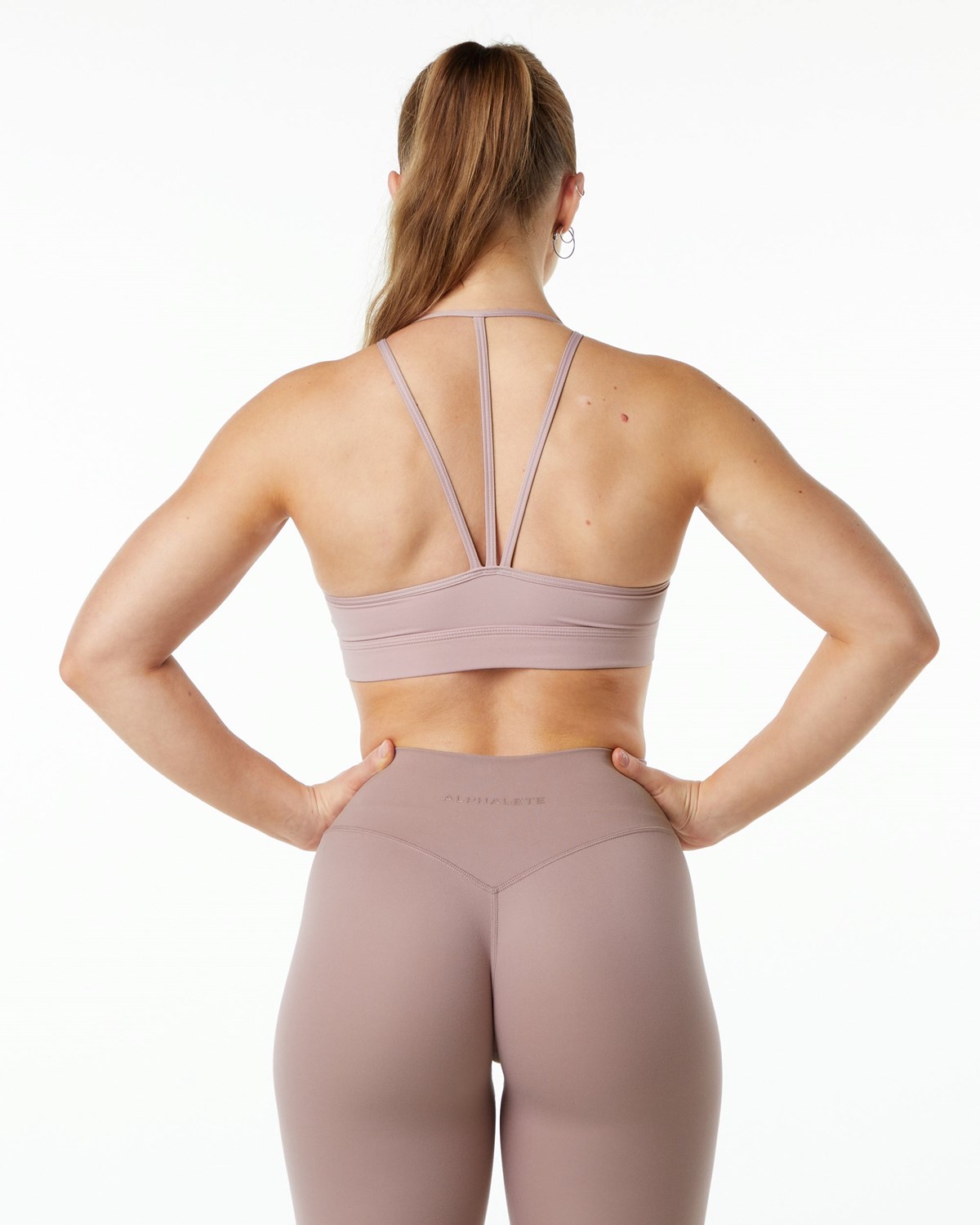 Purple Dove Alphalete Double Brushed Bra | PIMUXB065