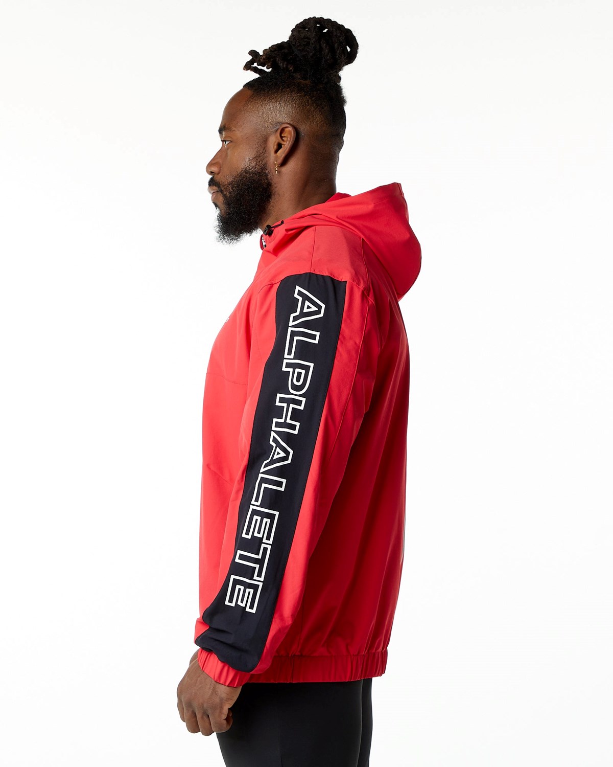 Racer Red Alphalete Woven Performance Jacket | BNKWQU589