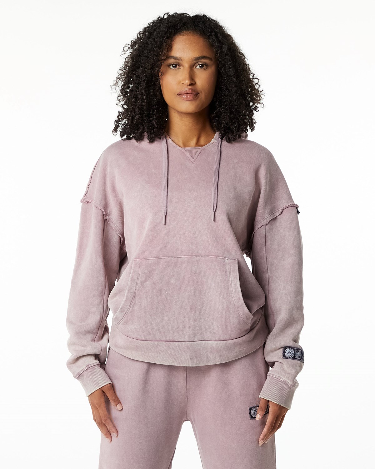 Rose Quartz Alphalete Heavyweight Washed Terry Hoodie | NEQSXG458