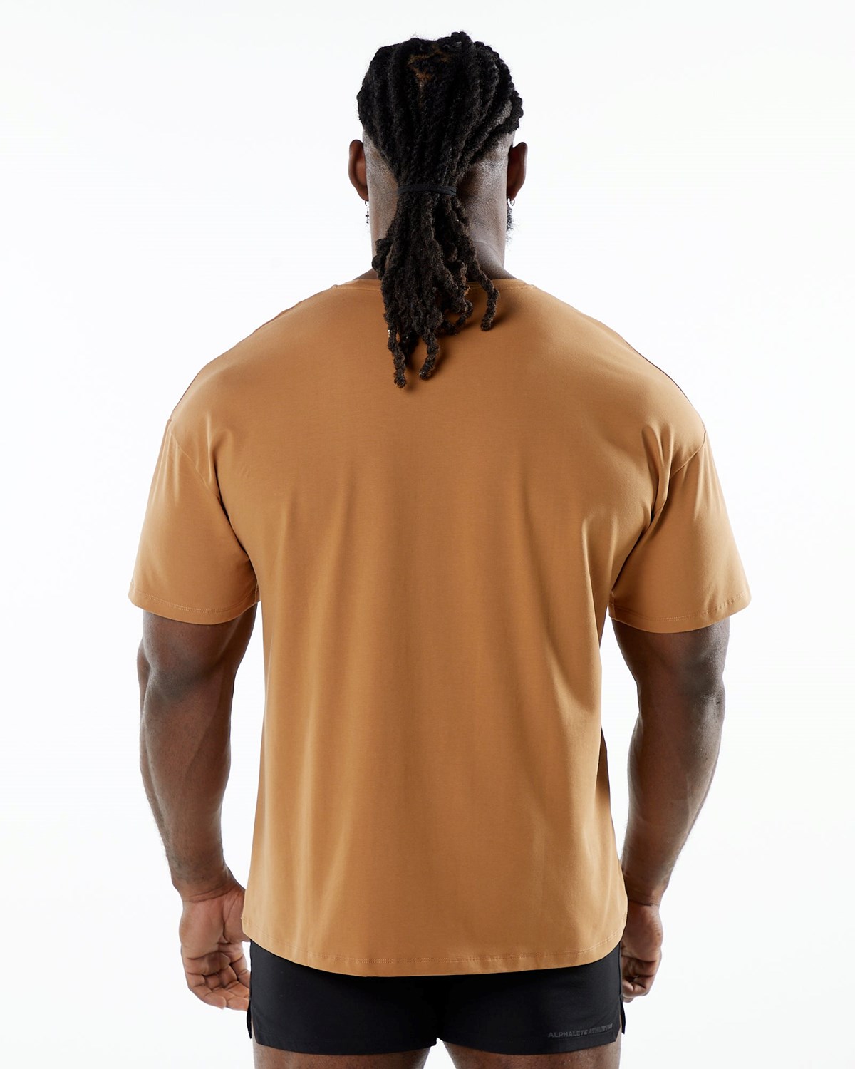 Rust Alphalete Drop Shoulder Tee | NWVLGZ032