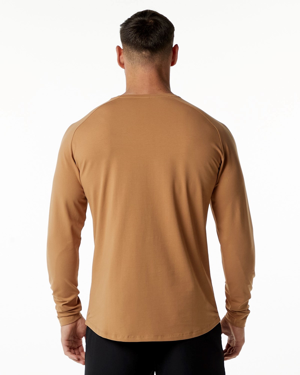 Rust Alphalete Fitted Performance Long Sleeve | WAFLOU708