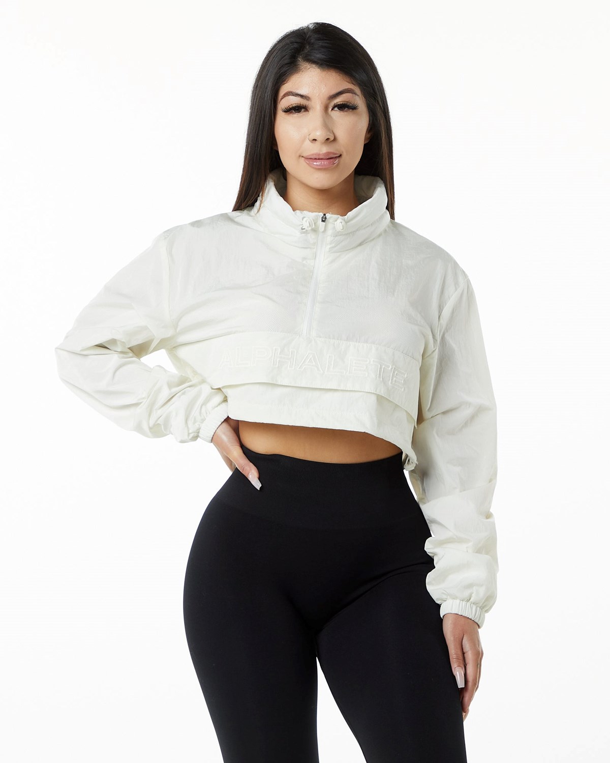 Sage Alphalete All-Purpose Crop Jacket | UGYLKS147